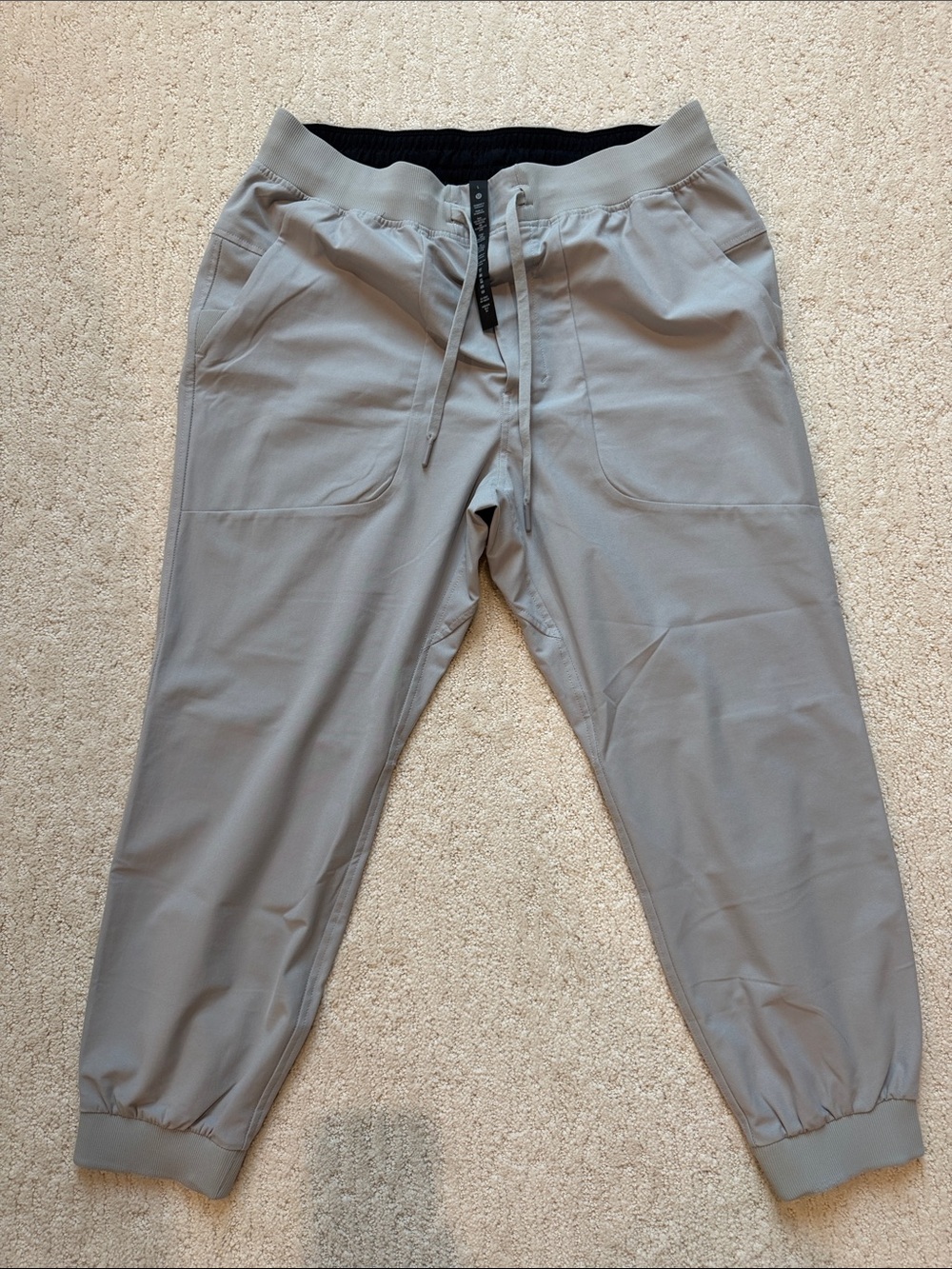 lululemon athletica Men's Light Gray Jogger Sweatpants
